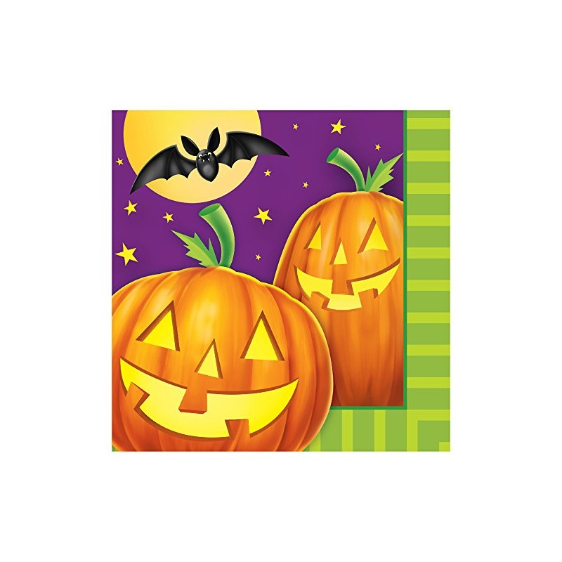 Creative Converting Pumpkin Shine Lunch Napkins, Multicolor