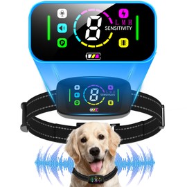 2024 Waste Barking Prevention Collar, For Small, Medium and Large Dogs, 1.4 oz (40 g), Ultra Lightweight, Ultrasonic Free, Fully Automatic AI Type Collar, Waste Barking Prevention Device, Dog