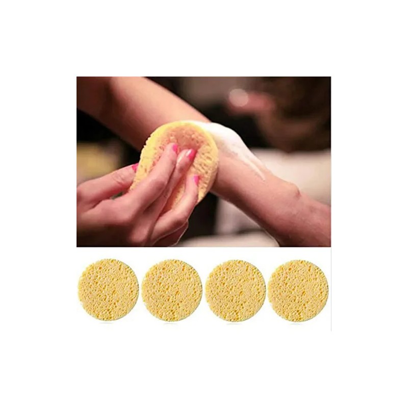 50 Pzs Esponja Facial Comprimida Para Limpieza Y Exfoliación