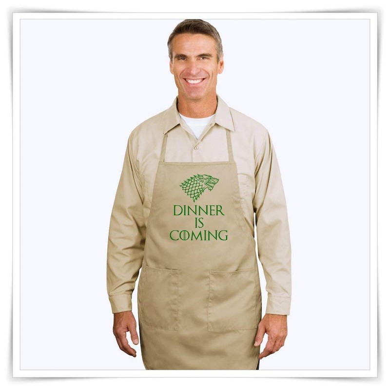 Dinner Is Coming Serving Apron