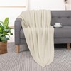PiccoCasa 100% Cotton Knit Throw Blanket,Solid Lightweight Decorative Throws and