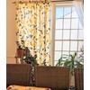 DaDa Bedding Botanical Floral Window Curtain Panels - Natural Semi