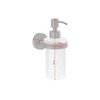 tesa® MOON GREY Seifenspender, matt grau, Pumpspender aus satiniertem Glas,