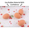 Andiker Dog Egg Toy, 2pcs Soft Rubber Dog Ball Toy