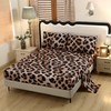 SDY 4PCS Cheetah Print Sheets,Leopard Sheets Set Twin for Kids