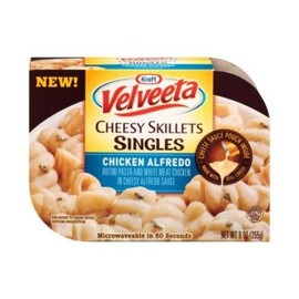 Kraft Velveeta Chicken Alfredo Cheesy Skillets Singles Microwave Dinner 9 oz (Pack of 6)