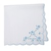 Laura Ashley 05608005 Women's Handkerchief Embroidered Handkerchief, saxon blue