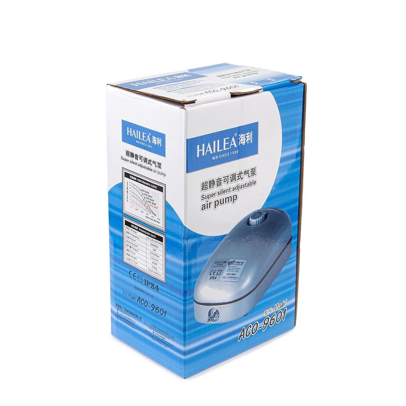 Hailea ACO9601 10-455-400 Adjustable Air Pump 192 l/h, 1 4