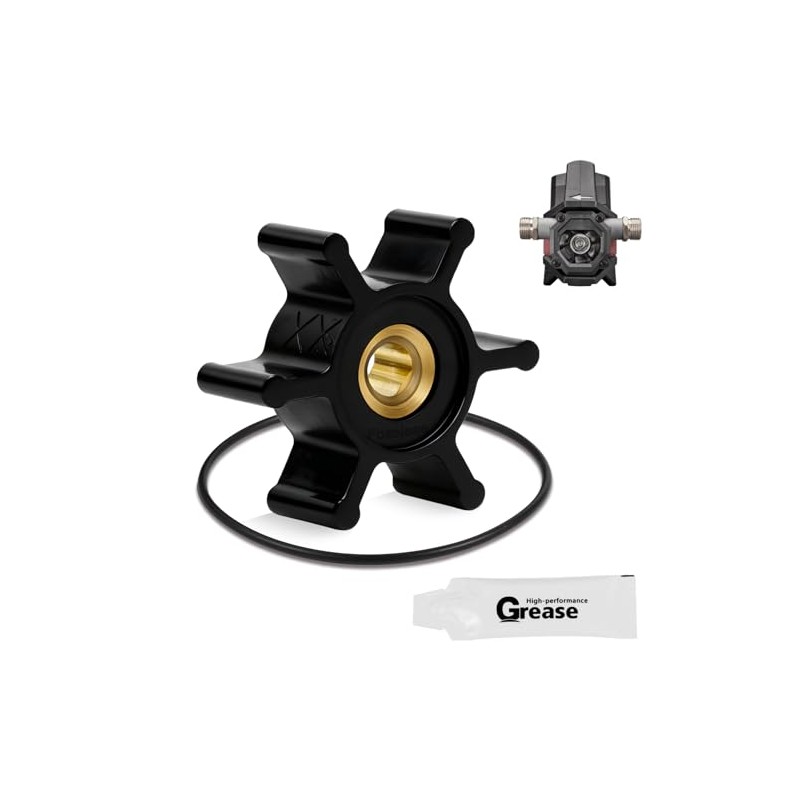 Upgraded Premium Neoprene Impeller with Brass Core & O-Ring Kit,