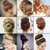 Random Color Small Round Foam Sponge Hair Bun Maker -