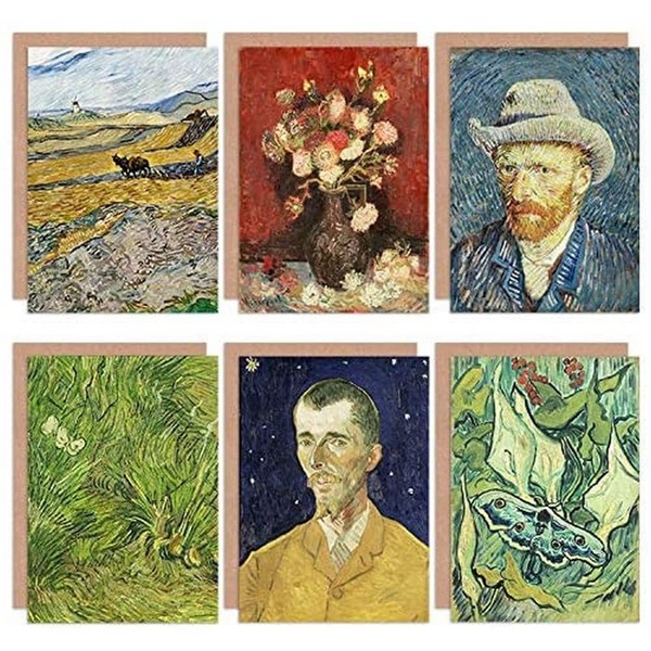 Artery8 Vincent Van Gogh Moth Boch Butterflies Vase Ploughman Fine