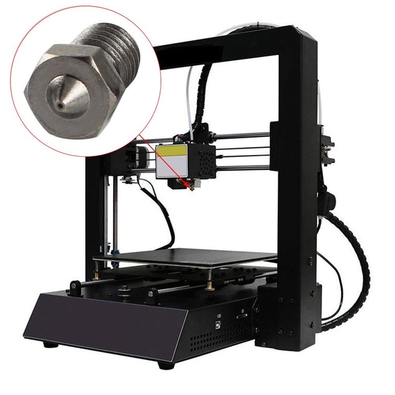 Toaiot 3D Printer Nozzle V6 Extruder Nozzle 0.4mm Nozzle High