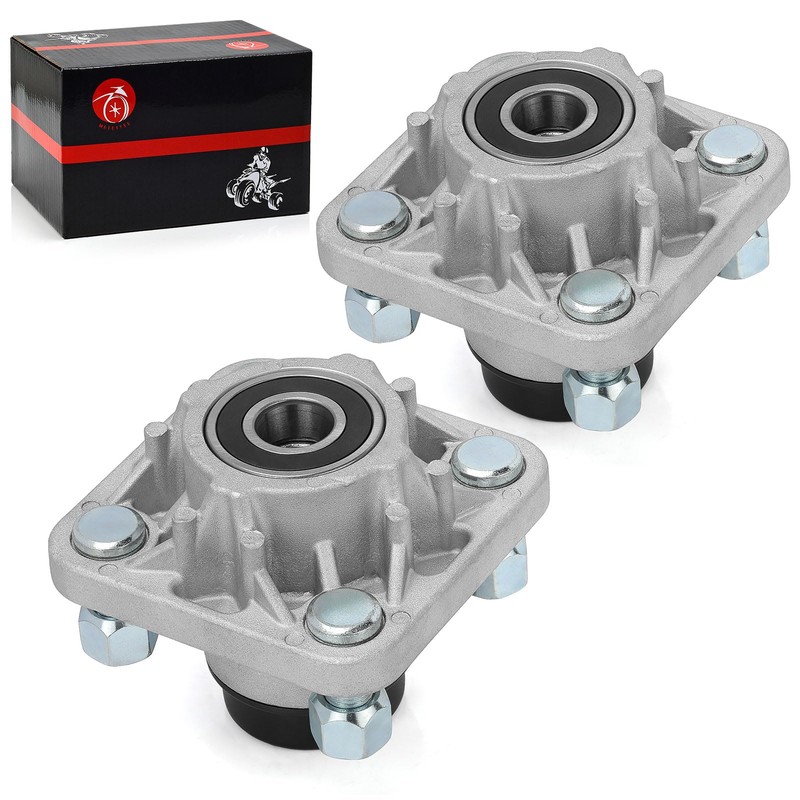 2Pcs Front Wheel Hub Assembly & Bearings Compatible with Club