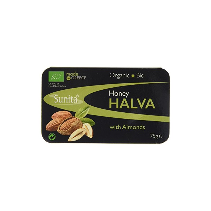 Sunita Organic Honey Halva with Almonds 75 g (Pack of