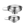 2 Pack Jam Funnel Set Stainless Steel Wide Mouth Funnels