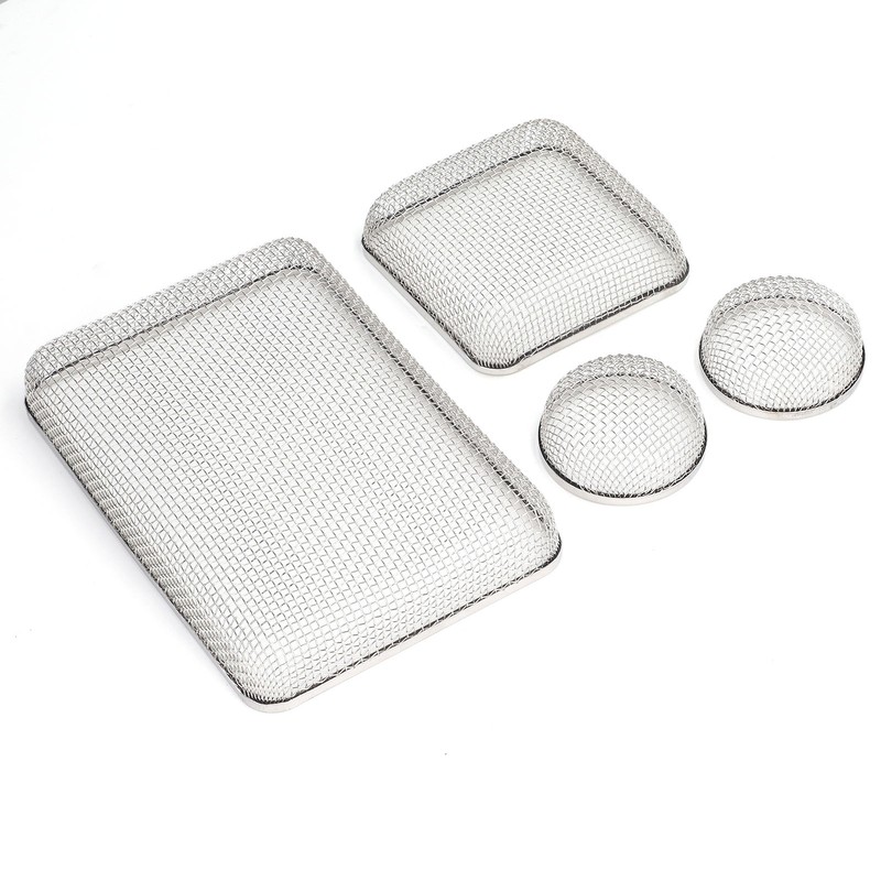 RV Mesh Screen Set Stainless Steel Vent Cover Furnace Flying