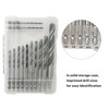 NordWolf 12-Piece Brad Point Wood Drill Bit Set for Carpenter