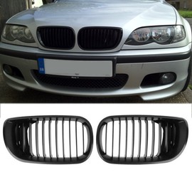 Ricoy E46 3 Series 4 Door 4D 2002-2005 LCI Facelift Matte Black Grill