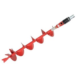 THUNDERBAY 8 Inch Diameter 36 Inch Long Earth Auger Bit with Fishtail Point and Patent Shock Spring