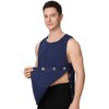 Post-Surgery Magnetic Button Shirt for Men – Sleeveless Recovery Tank