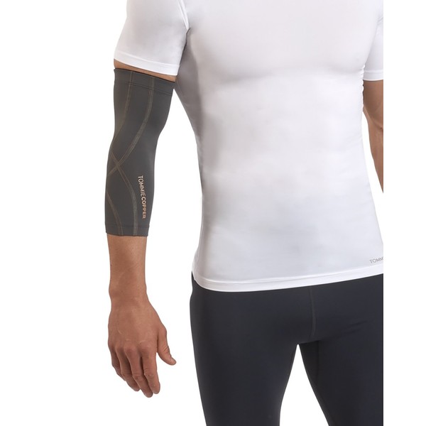 Tommie Copper Men's Performance Elbow Sleeves 2.0, X-Large, Slate Grey