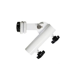 LOVE YOUR DECK | Flagpole Accessory Holder | Attaches Directly to Patio or Deck Railing with No Tools and No Damage to Your Deck Rails | Holder Adjusts for Vertical or Angled Positions (White)