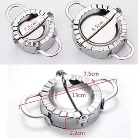 Dumpling Maker, Dumpling Press, Empanada Press, 304 Stainless Steel Dumpling Templates, Pot Stickers Pie Ravioli Dumpling Wrappers Model, Chinese Dumpling Skin Cutter and Press Pattern