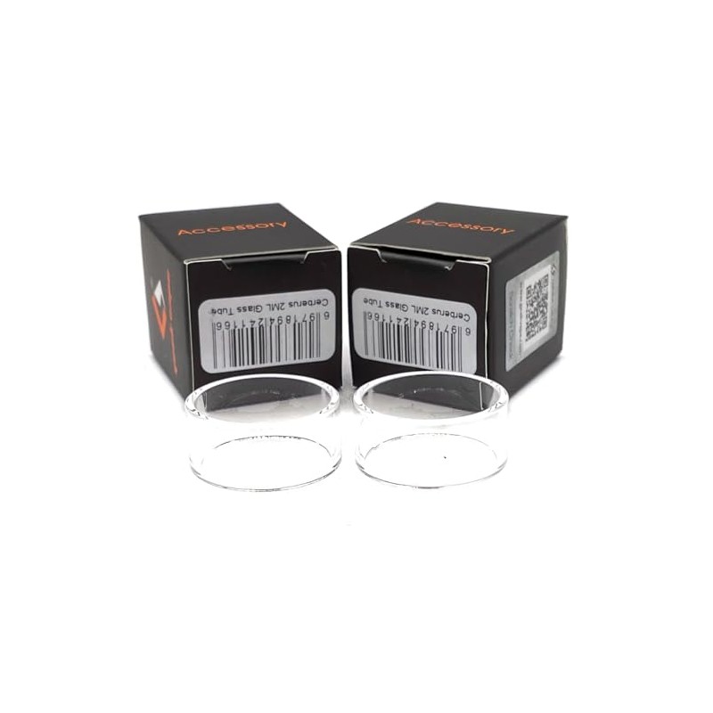 2-Pack Replacement Glass Compatible with Geekvape Cerberus/Obelisk C