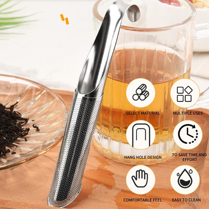 SANTUO 2 PCS Tea Strainers for Loose Tea, Stainless Steel
