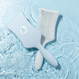 Nature Spell No Knots Detangling Hair Brush | Detangles All Hair Types | For Wet & Dry Hair | Eliminates Knots & Reduces Breakage |:_Glossy Orange