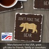 Thirstystone Poke The Bear Single Tumbled Tile Stone Coaster with