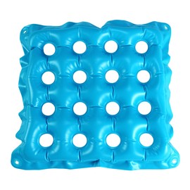 ZHUYNXIR inflatable seat cushion,Air Cushion,Water air Chair Pad for Wheelchair, Office Chair, Cars, Home Living, Pressure Relief Pillow, Adjustable Softness Non-Slip Hip Protector,48x48cm,Blue.