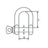 SUS 捻 inclusive Shackle Forged with 16 mm Rim with