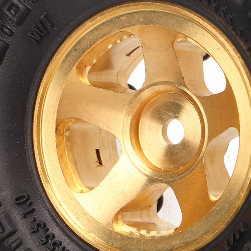 1 Inch RC Tires Brass Wheel Hub Rubber RC Car