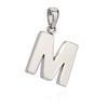 NKlaus Pendant Letter A-Z Silver 925 Tarnish-Resistant Shiny Alphabet, Silver