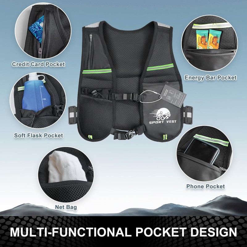 Running Vest Women - Lightweight & Breathable Running Vests Mens,