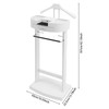 QUEMARQUE Clothes Valet Stand, Wood Valet Stand Suit Rack Stand