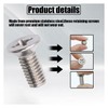 JOYCOURT 4-Pack Screw For Rotor Brake Disc Retaining, Retaining Hardware