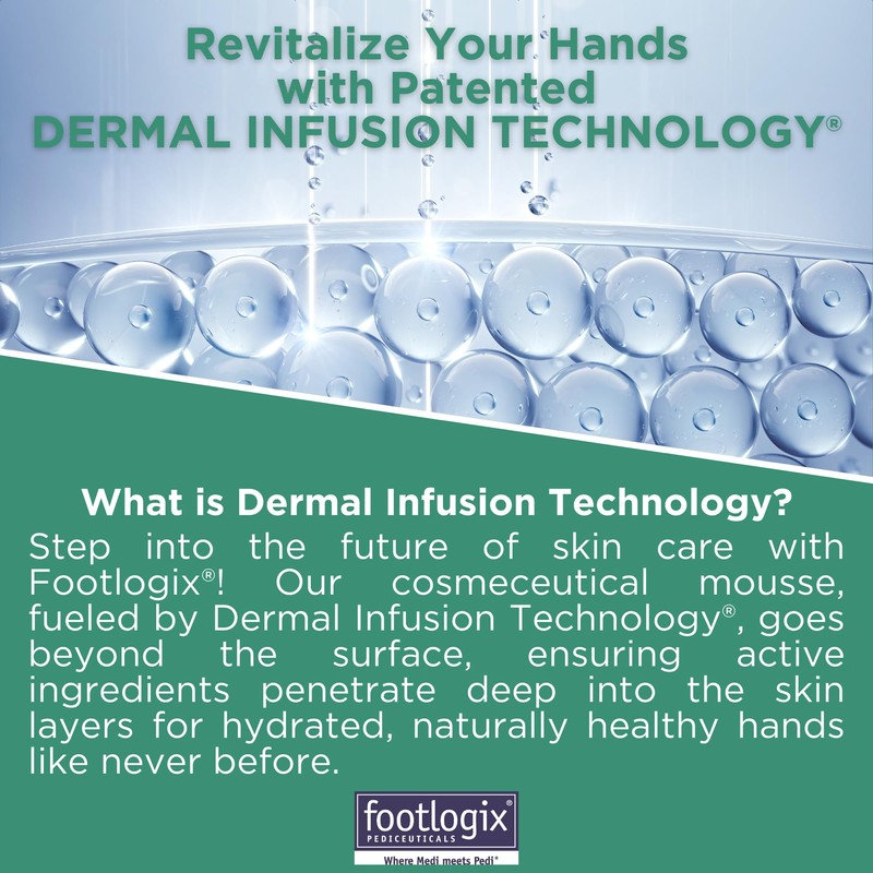 footlogix Hydrating Hand Mousse with Dermal Infusion Technology® | Deep