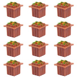 Scene Collection Model Flower Garden Park Street 1:150 Pack of 12 Model Building Model Diorama Box Garden Decoration Railroad Model Education DIY GY36150-12JP