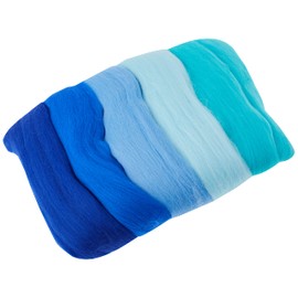 Rayher, 5364900, Merino, superfine, 18 mic, SB-Btl., 5 colours of 10 g.