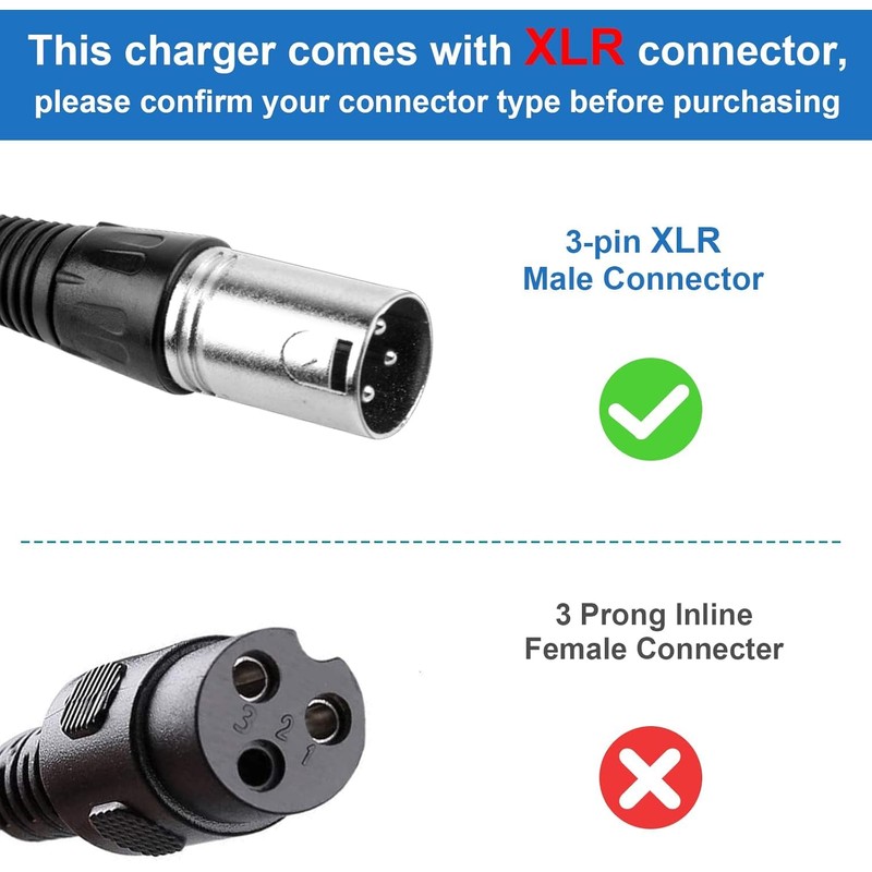 24V 2A Scooter Charger, Suitable for Go Go Elite Traveler,