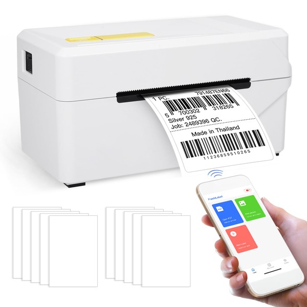 Bisofice Bluetooth Label Printer, Thermal Label Printer, 80 mm, Desktop