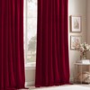 StangH Theater Red Velvet Curtains Christmas Curtains Super Soft Thermal
