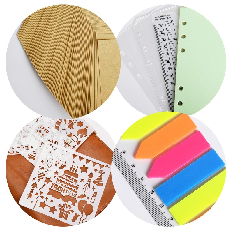 Wonderpool 320 Pages Refills Kraft Paper Inserts Set for 6