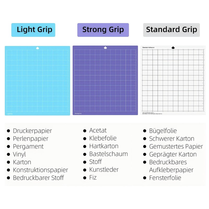 Prime Vinyl Cutting Mat for Silhouette Cameo 4/3/2/1-3 Pieces Standard