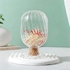 Helix Shaped Glass Match Cloche with Striker (Matches Not Included)