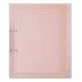 Kokuyo KME-TRBPP158MV Loose Leaf Binder, 2 Holes, KOKUYO ME A4, Taupe Rose