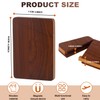 YOYAI Wood Business Card Holder Case Magnetic Closure Portable Lightweight