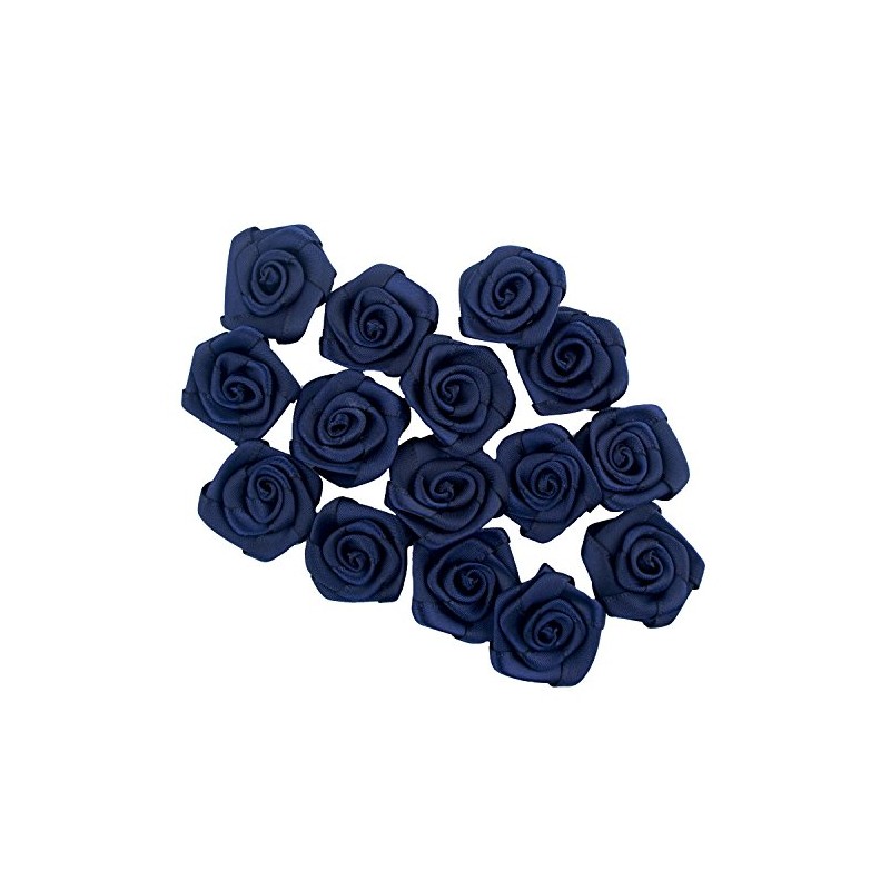 HAND® Midnight Blue Large Pretty Rose Ribbon Trims for Clothing,